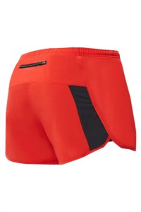 SKSP014 large number of customized sports shorts are quick-drying and breathable design. Double-layer anti-glare sports shorts zipper back pocket marathon training running fitness sports shorts supplier front view